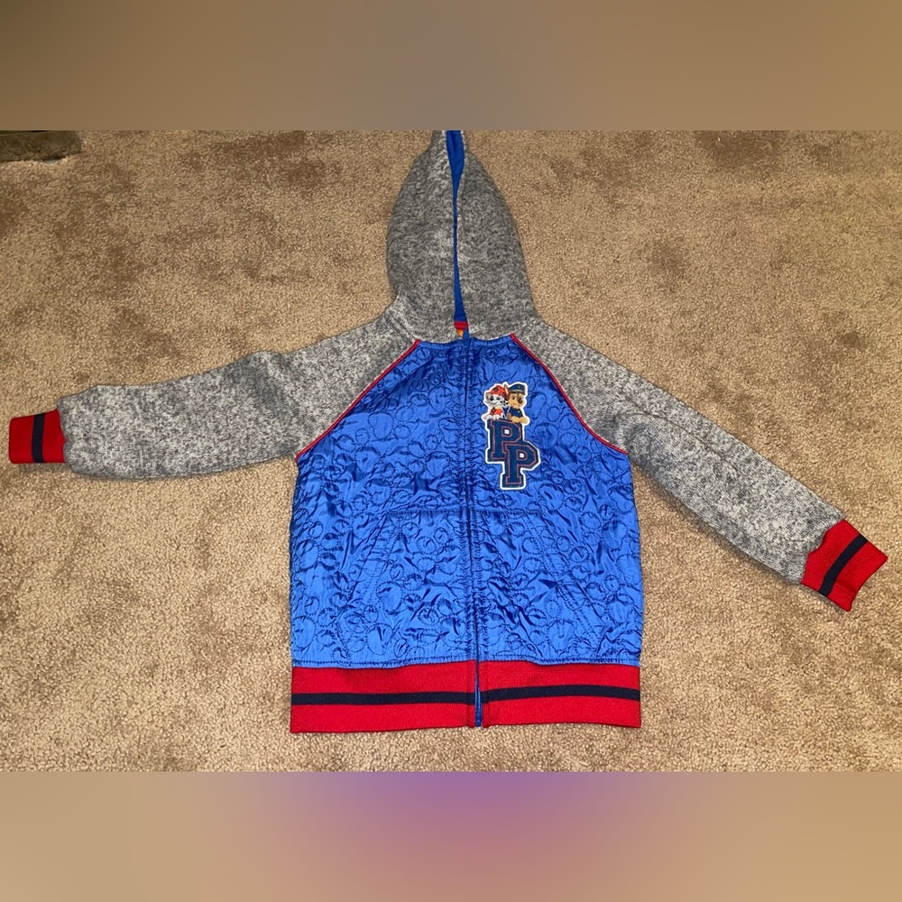 Paw Patrol Nickelodeon Zip Up Toddler Hoodie Jacket Size 5